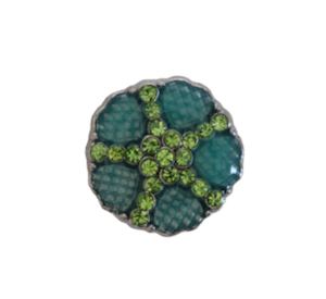 20 mm Green Decorative Snap