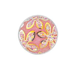 20 mm Light Pink Dazzle Flower Snap