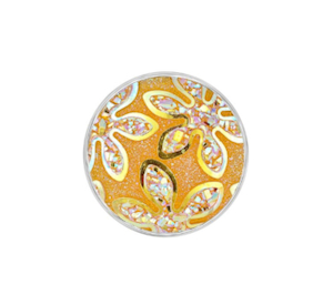 20 mm Yellow Dazzle Flower Snap