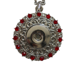 20 mm Gorgeous Red Pendant & Necklace