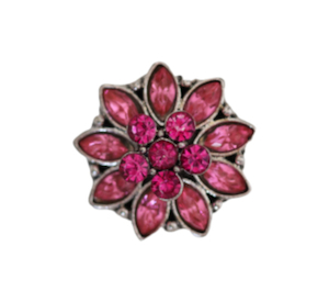 20 mm Dark Pink Flower