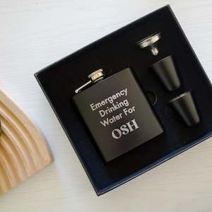 Emergency Drink Hip Flask Gift Set