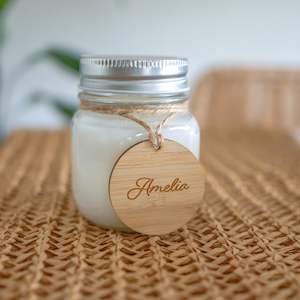 Personalised Candle Mason Jar