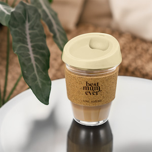 Best Mum Ever Reusable Coffee Cup with Cork Band