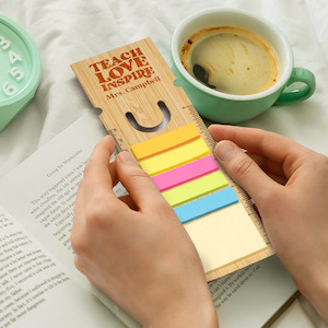 “Teach Love Inspire” Bamboo Ruler Bookmark