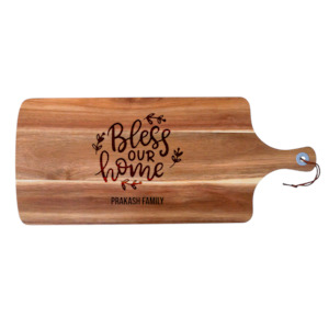 Bless Our Home Acacia Serving Board