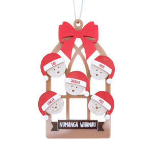 Family Festive Cathedral Christmas Ornament