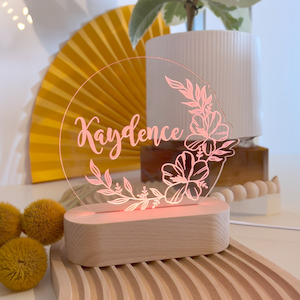 Hibiscus Wreath Night Light