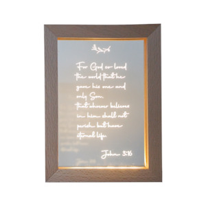 Bible Verse Frame Night Light