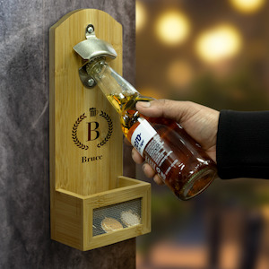 Monogram Wall-Mounted Bottle Opener