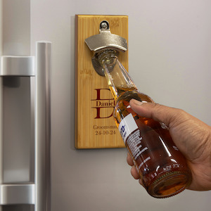 Groomsmen Fridge-Mounted Bottle Opener