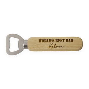 World's Best Dad Personalised Bottle Opener