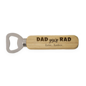 "Dad you're Rad" Personalised Bottle Opener