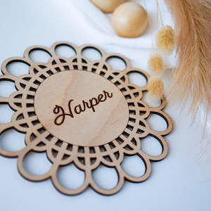 Boho Name Plaque