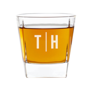 Initials Engraved Whiskey Glass