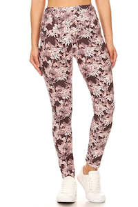 Lean Beautiful Pink Floral Eden Full Length (yoga)