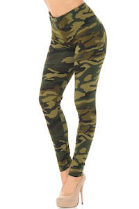 Womenswear: Lean Green Camoflague Full Length