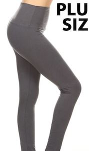 Womenswear: Luscious Solid Black Capri - Yoga Band