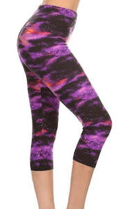 Womenswear: Lean Capri Purple Galaxy