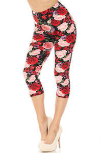 Womenswear: Lean Capri Beautiful Roses