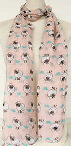 Womenswear: Pink Merry Baaa Scarf