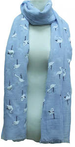 Blue Swans Scarf