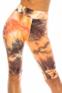 Luscious Creamsicle Tie Dye Orange Shorts