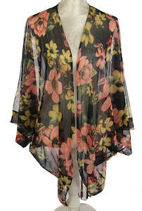 Womenswear: Sheer Shrug Pink Flowers