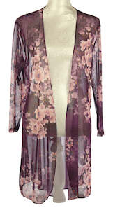 Aurora printed cape - Purple