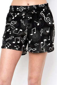 Womenswear: Luscious Musical Note Dolphin Shorts