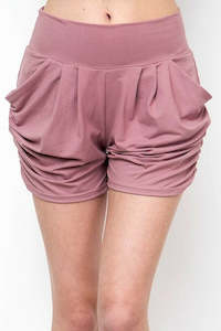 Lean Mauve Harem Shorts