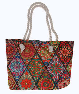 Beach Bag - Diamonds Patchwork