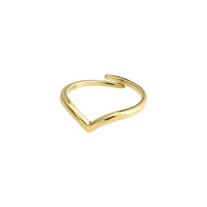 Pilgrim - Lulu Pi Ring Pointy - Gold Plated