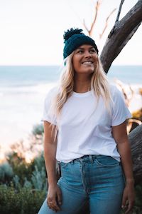 Hats Scarfs: Hobo & Hatch - Hazel Beanie - Teal