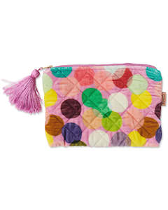 KIP & CO - Confetti Pink - Velvet Cosmetics Purse