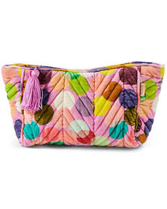 KIP & CO - Confetti Pink - Velvet Toiletry Bag