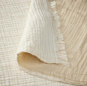 Leni - Muslin Throw Blanket - Off White