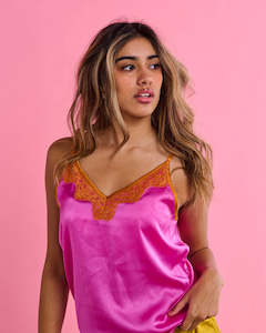 KIP & CO - Flirty Satin Short & Cami Pyjama Set