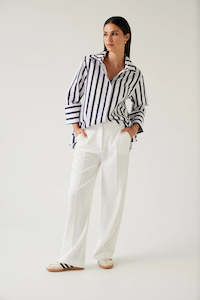 Tuesday - Mark Shirt - Navy Stripe