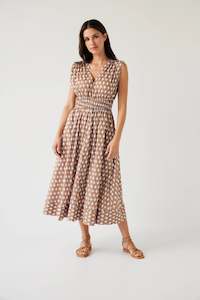 Clothing: Tuesday - Joshua Dress - Gold Print