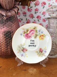 Vintage Plates: I'M NOT PERKY