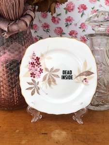 Vintage Plates: DEAD INSIDE