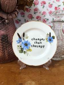 Vintage Plates: CHEAPER THAN THERAPY