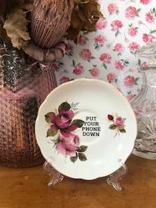 Vintage Plates: PUT YOUR PHONE DOWN