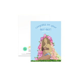 Hobby equipment wholesaling: Pro & Hop Bey Bey Greeting Card