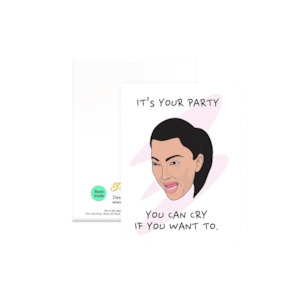 Pro & Hop Kim Crying Greeting Card