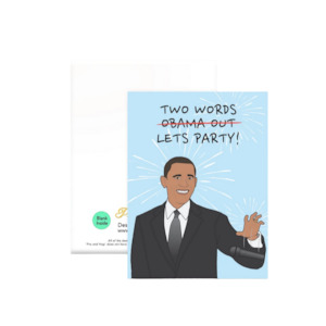 Pro & Hop Obama Out Greeting Card