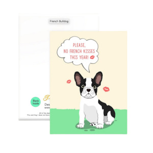 Pro & Hop French Bulldog Greeting Card