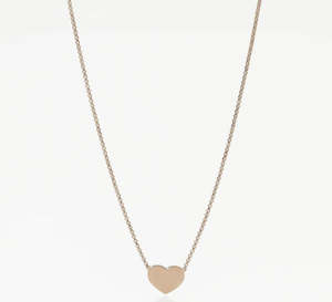 Amen Heart Necklace - Rose