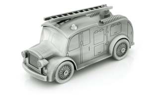 Pewter Fire Engine Money Box